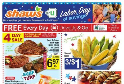 Shaw’s (MA, ME, NH, RI, VT) Weekly Ad Flyer Specials September 1 to September 7, 2023