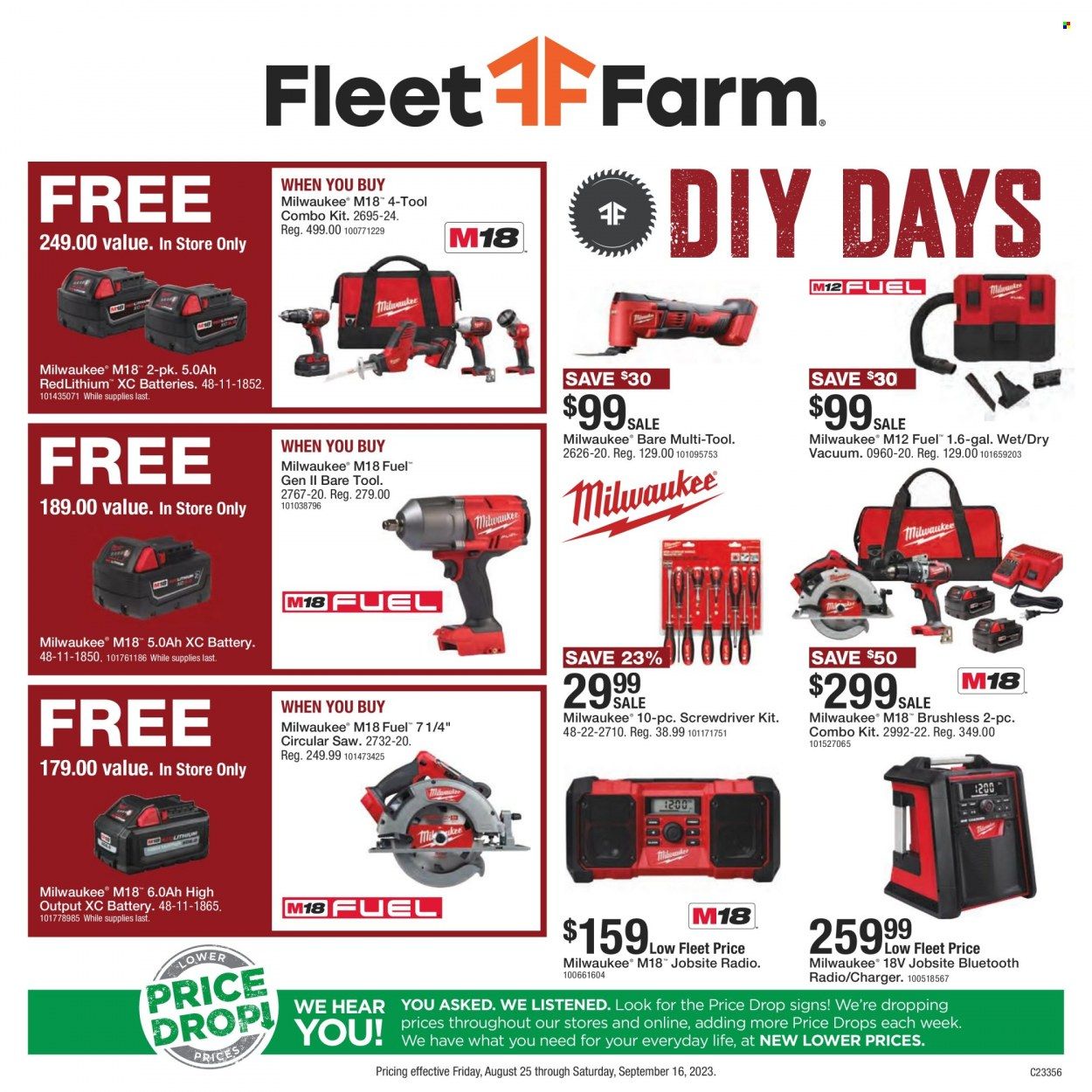 Fleet Farm (IA, MN, ND, WI) Weekly Ad Flyer Specials August 25 to October 16, 2023