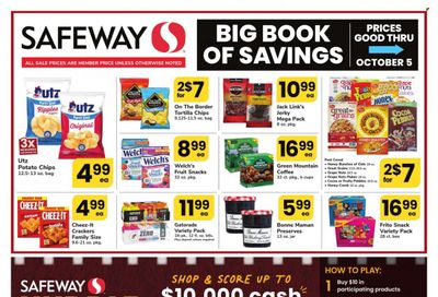 Safeway (DC) Weekly Ad Flyer Specials September 1 to October 5, 2023