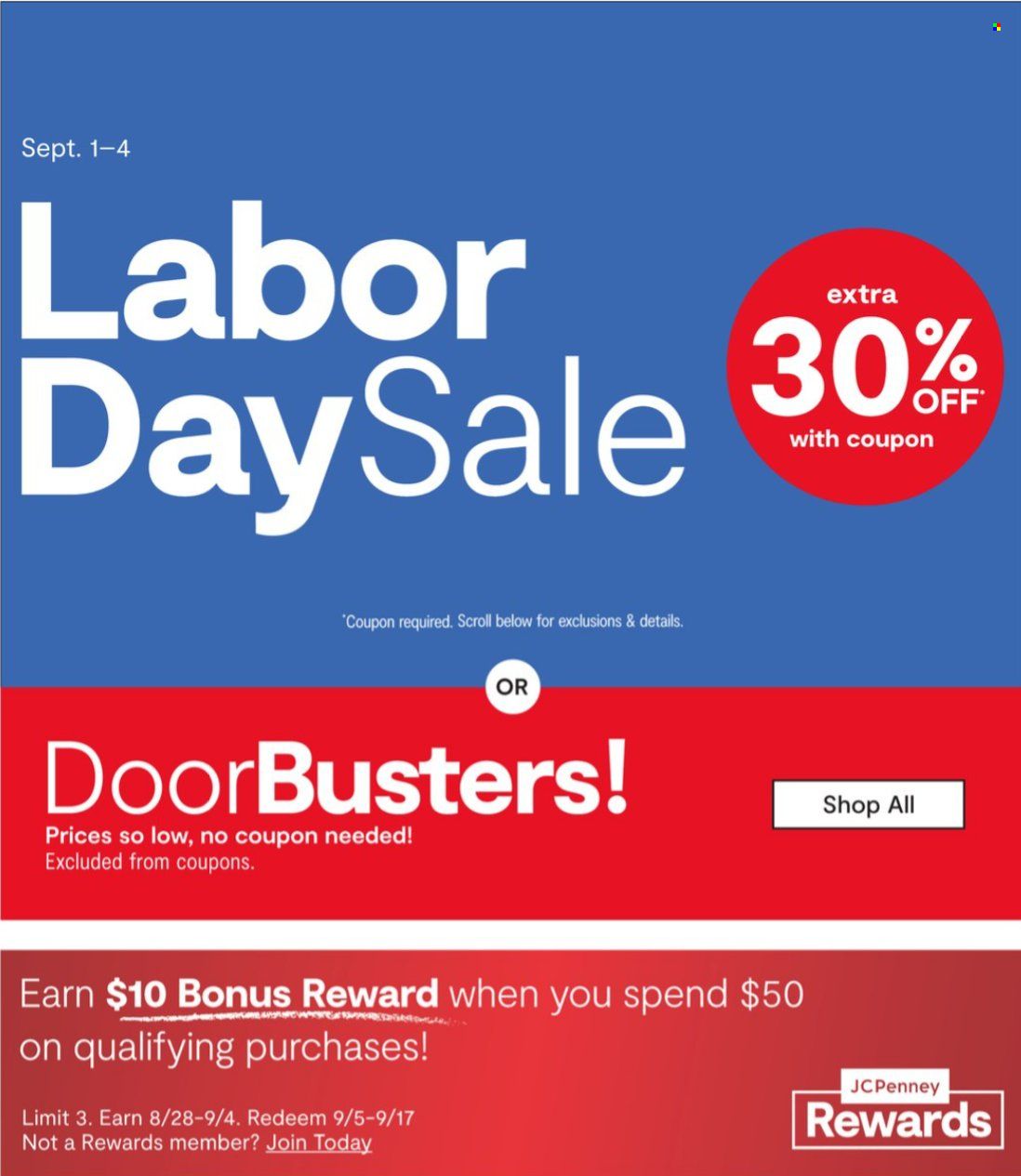 JCPenney Weekly Ad Flyer Specials September 1 to September 4, 2023
