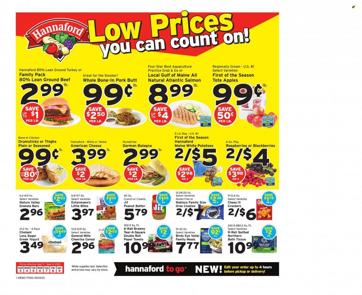 Hannaford (ME) Weekly Ad Flyer Specials September 3 to September 9, 2023