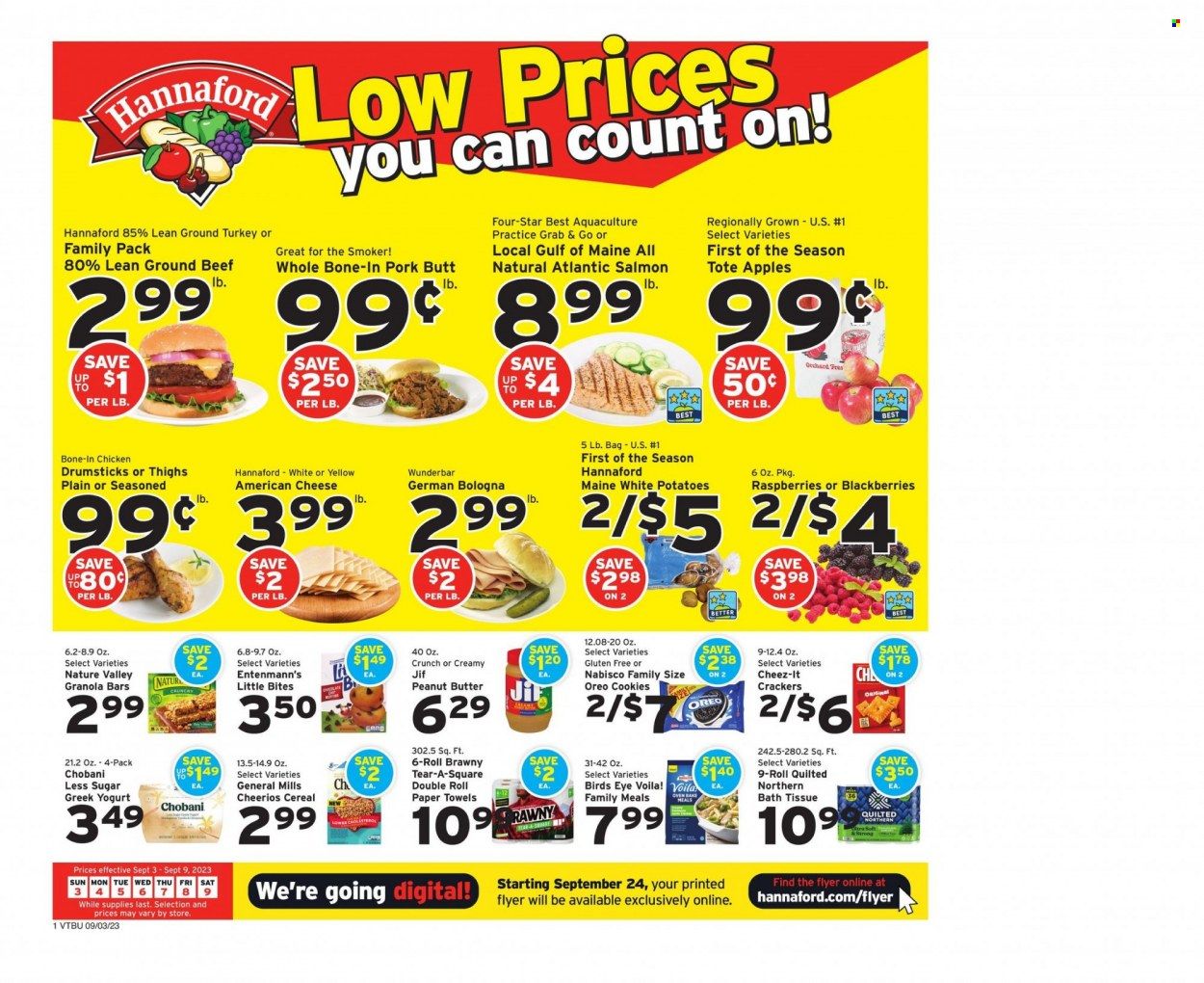 Hannaford (VT) Weekly Ad Flyer Specials September 3 to September 9, 2023