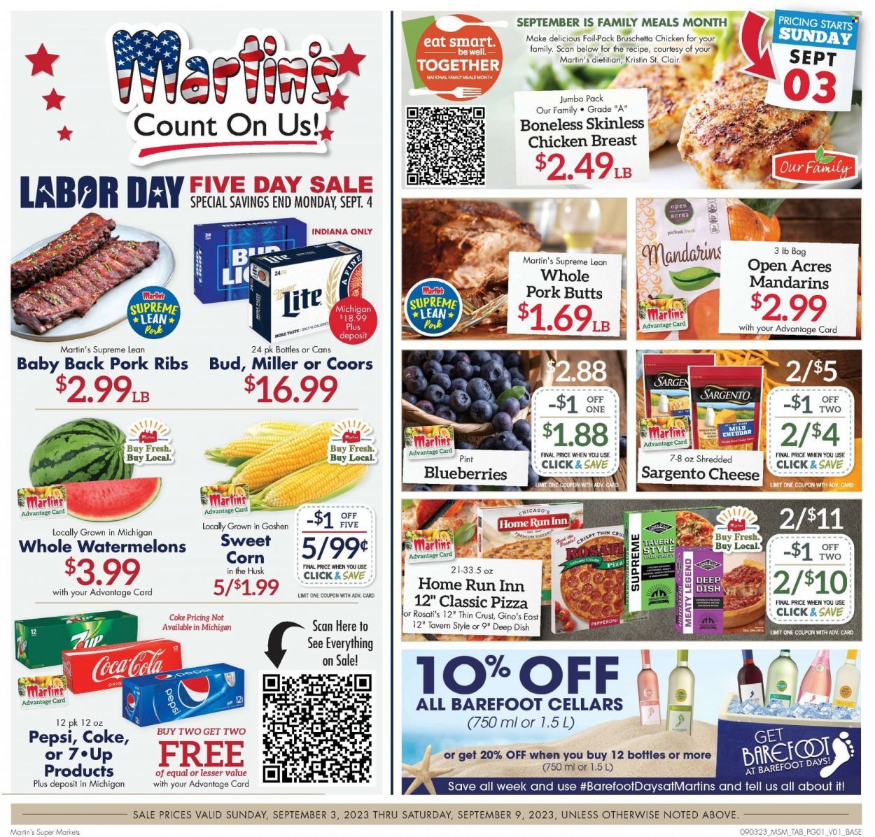 Martin’s (IN, MI) Weekly Ad Flyer Specials September 3 to September 9, 2023