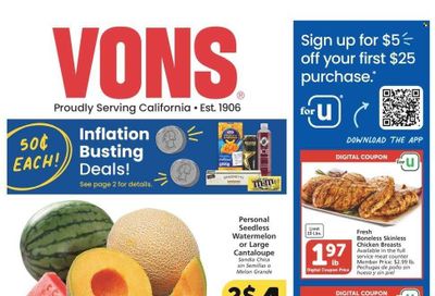 Vons (CA) Weekly Ad Flyer Specials September 6 to September 12, 2023