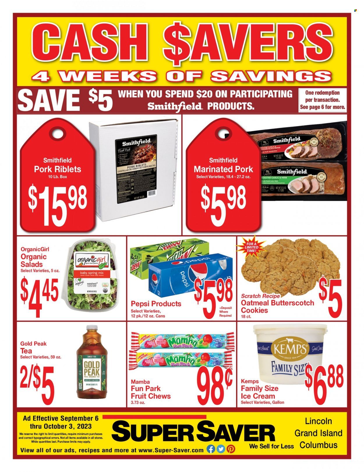 Super Saver Weekly Ad Flyer Specials September 6 to October 3, 2023