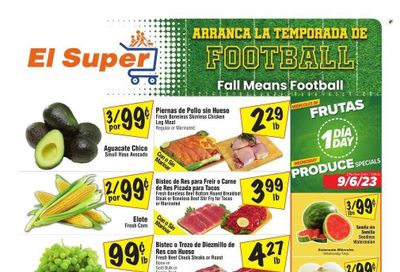 El Super (CA) Weekly Ad Flyer Specials September 6 to September 12, 2023