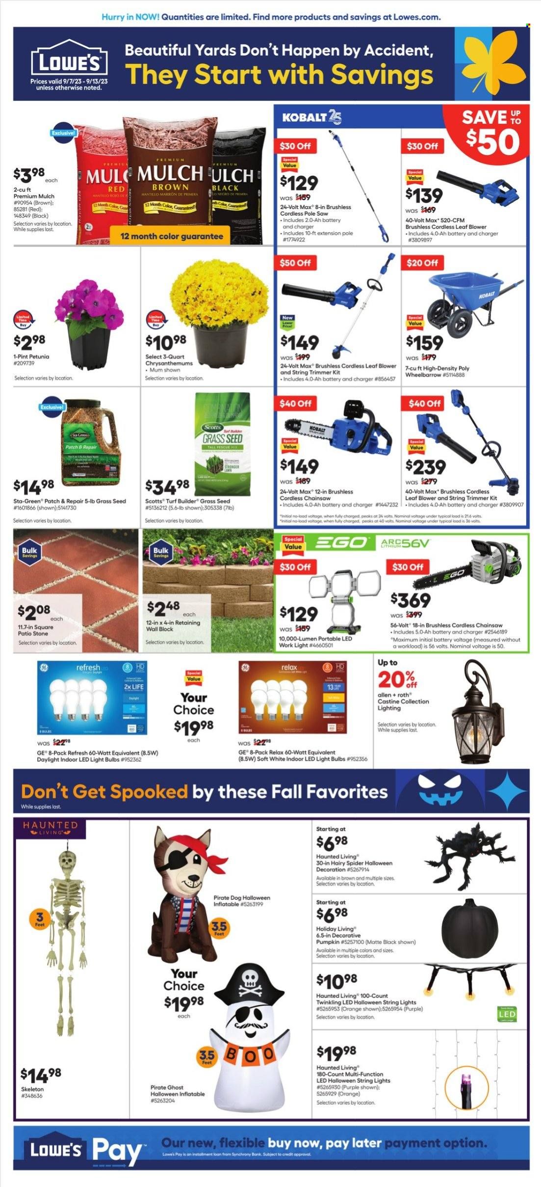 Lowe's Weekly Ad Flyer Specials September 7 to September 13, 2023