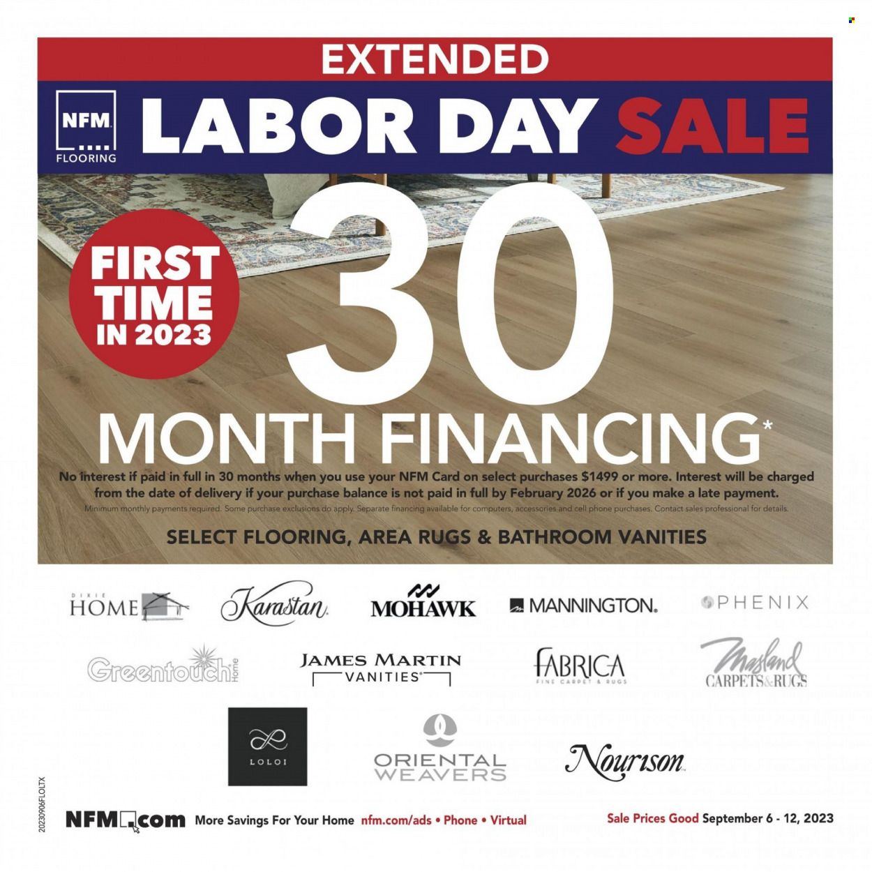 Nebraska Furniture Mart (IA, KS, NE, TX) Weekly Ad Flyer Specials September 6 to September 12, 2023