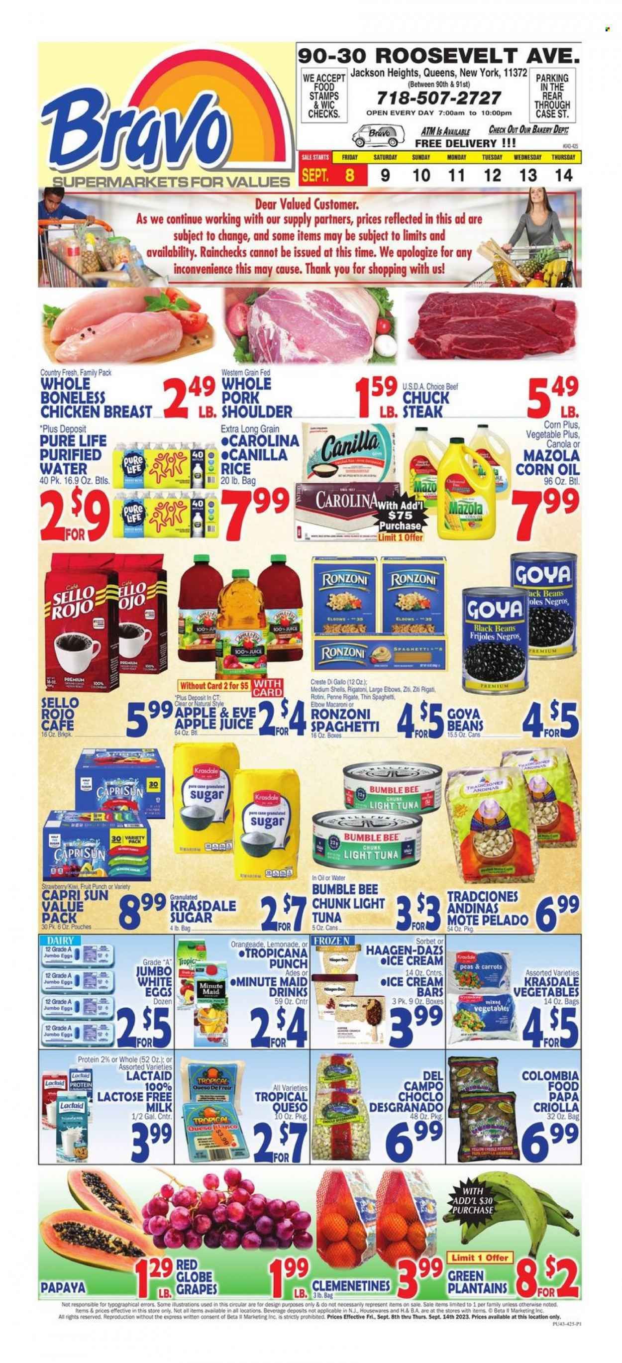 Bravo Supermarkets (CT, FL, MA, NJ, NY, PA) Weekly Ad Flyer Specials September 8 to September 14, 2023