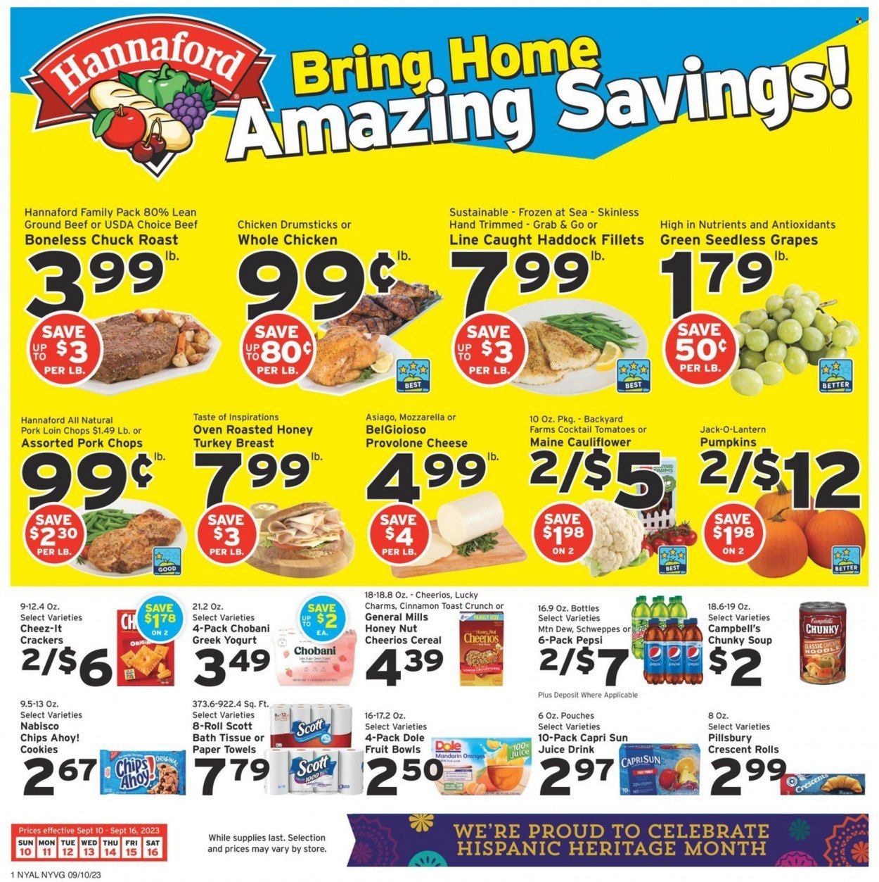 Hannaford (NY) Weekly Ad Flyer Specials September 10 to September 16, 2023