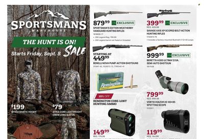 Sportsman's Warehouse Weekly Ad Flyer Specials September 8 to September 24, 2023
