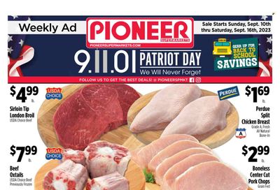 Pioneer Supermarkets (NJ, NY) Weekly Ad Flyer Specials September 10 to September 16, 2023