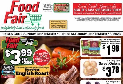 Food Fair Market (KY, OH, WV) Weekly Ad Flyer Specials September 10 to September 16, 2023
