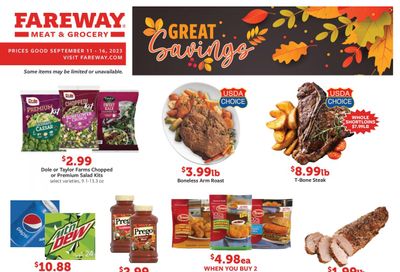 Fareway (IA) Weekly Ad Flyer Specials September 11 to September 16, 2023