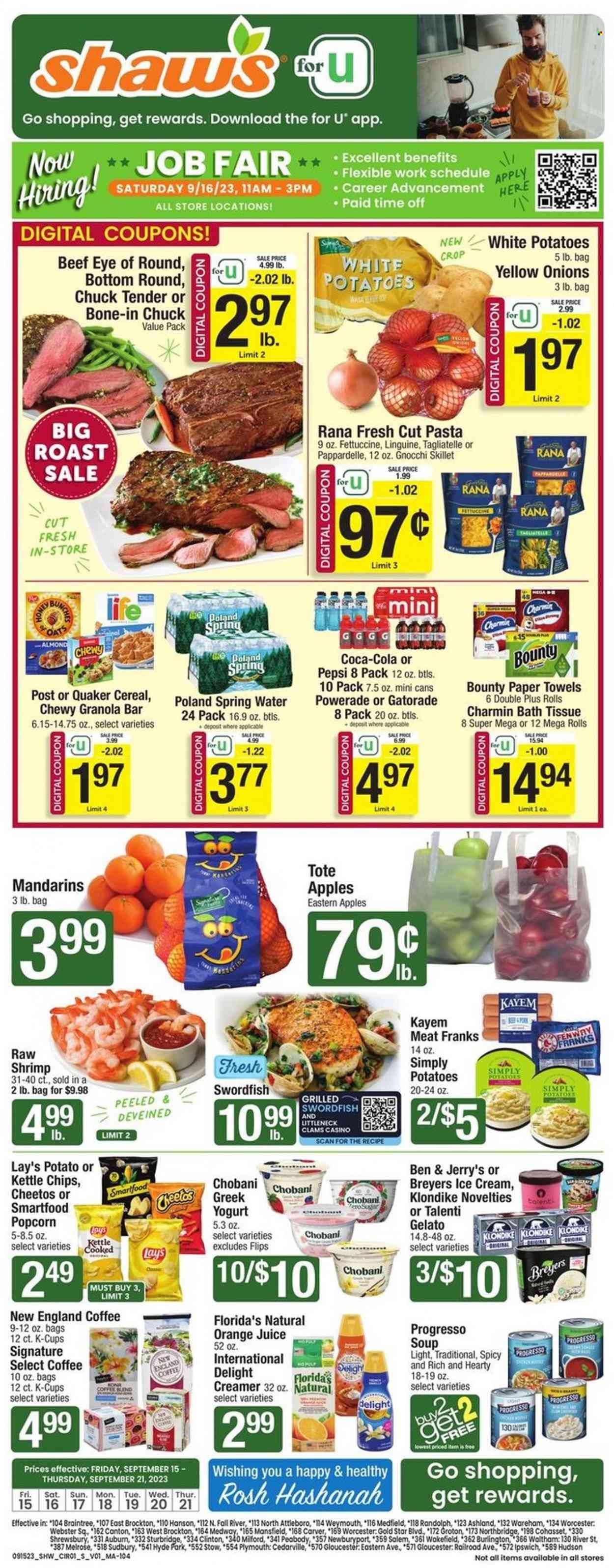 Shaw’s (MA, ME, NH, RI, VT) Weekly Ad Flyer Specials September 15 to September 21, 2023