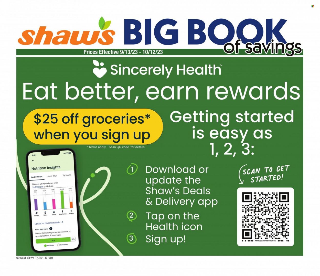 Shaw’s (MA, ME, NH, RI, VT) Weekly Ad Flyer Specials September 13 to November 12, 2023