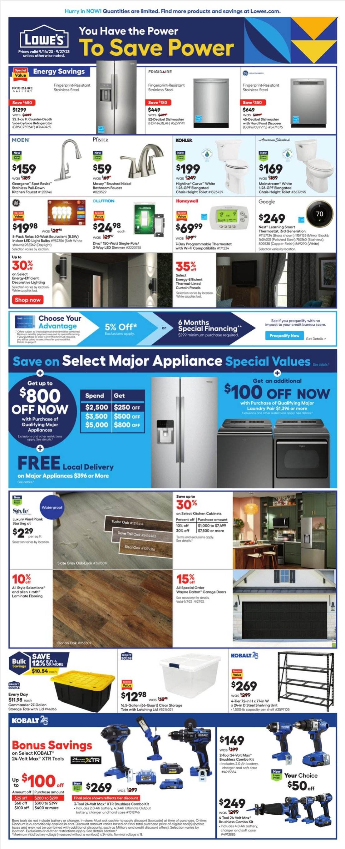 Lowe's Weekly Ad Flyer Specials September 14 to September 27, 2023