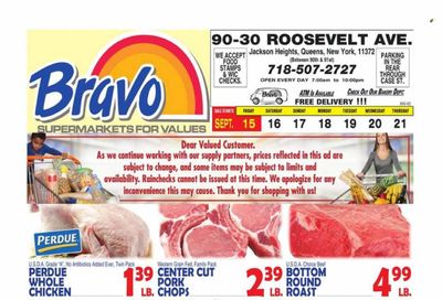 Bravo Supermarkets (CT, FL, MA, NJ, NY, PA) Weekly Ad Flyer Specials September 15 to September 21, 2023