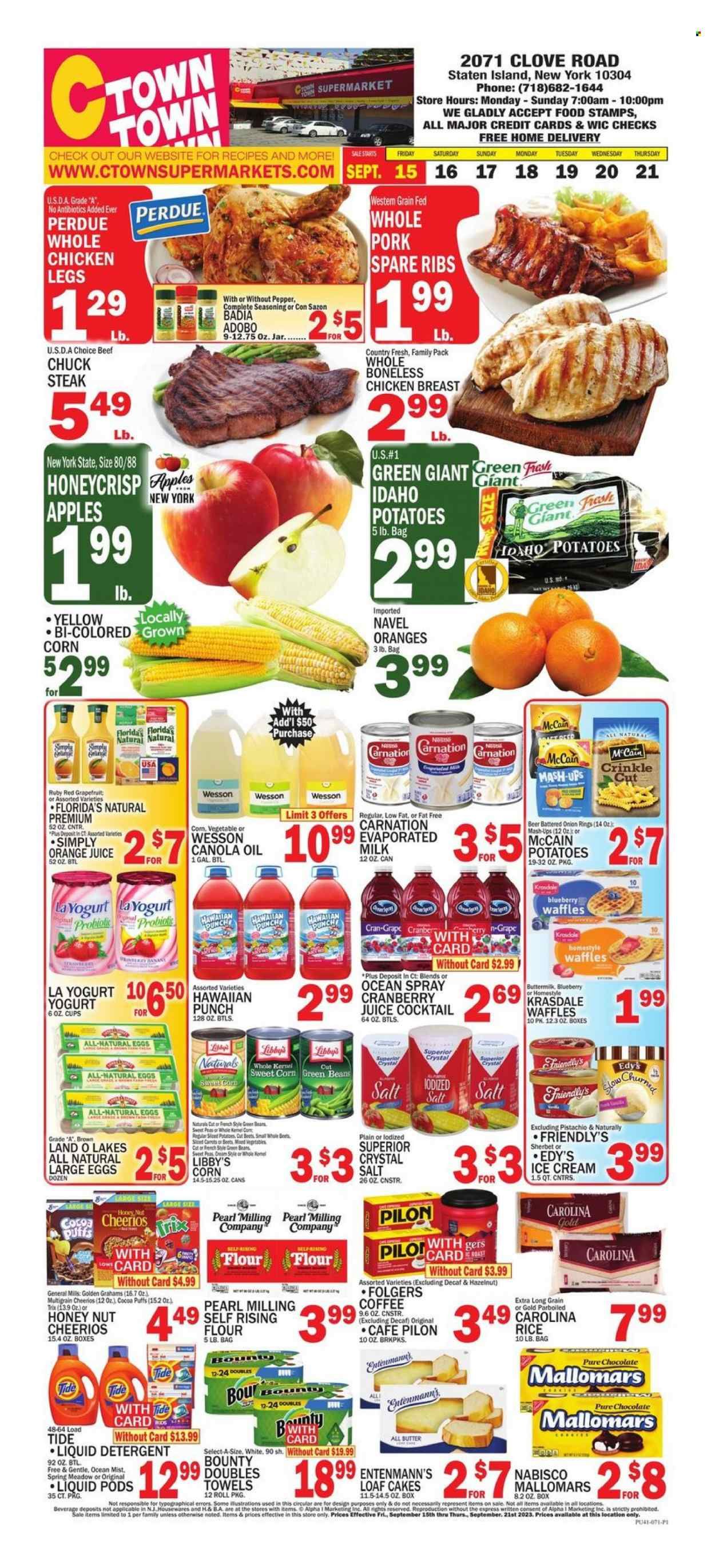 C-Town (CT, FL, MA, NJ, NY, PA) Weekly Ad Flyer Specials September 15 to September 21, 2023