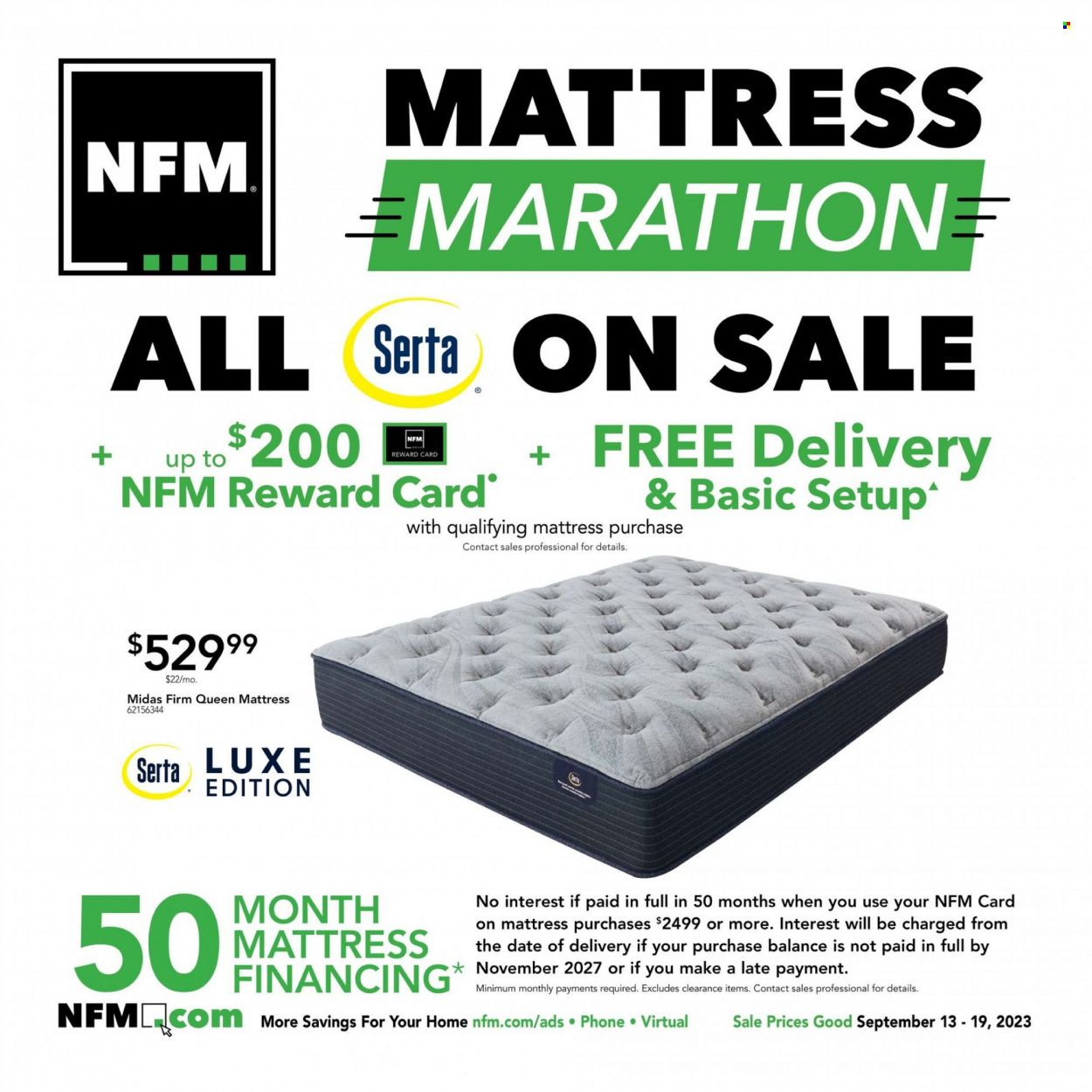 Nebraska Furniture Mart (IA, KS, NE, TX) Weekly Ad Flyer Specials September 13 to September 19, 2023