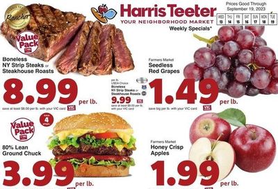 Harris Teeter Weekly Ad Flyer Specials September 13 to September 19, 2023