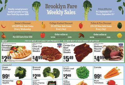 Brooklyn Fare (NY) Weekly Ad Flyer Specials September 15 to September 21, 2023