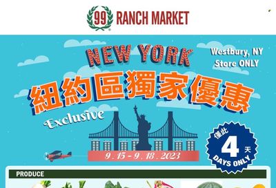 99 Ranch Market (10, 19, 40, CA, MD, NJ, OR, TX, WA) Weekly Ad Flyer Specials September 15 to September 21, 2023