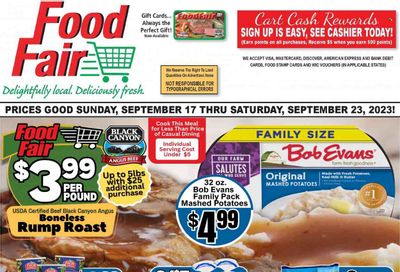 Food Fair Market (KY, OH, WV) Weekly Ad Flyer Specials September 17 to September 23, 2023