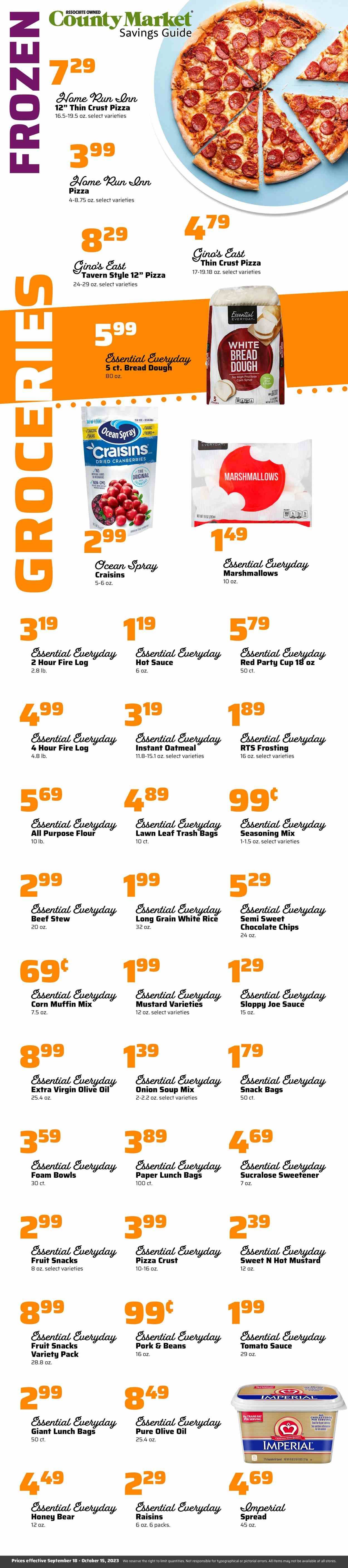County Market (IL, IN, MO) Weekly Ad Flyer Specials September 18 to October 15, 2023