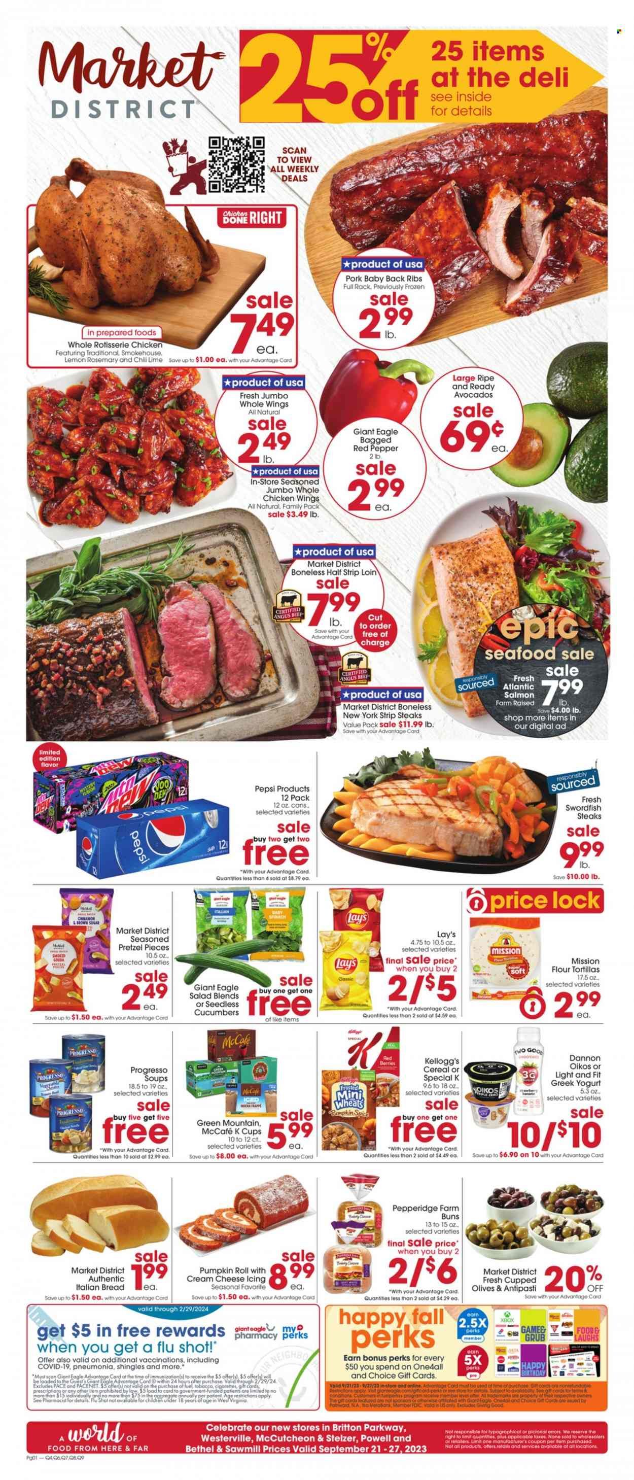 Giant Eagle (OH) Weekly Ad Flyer Specials September 21 to September 27, 2023