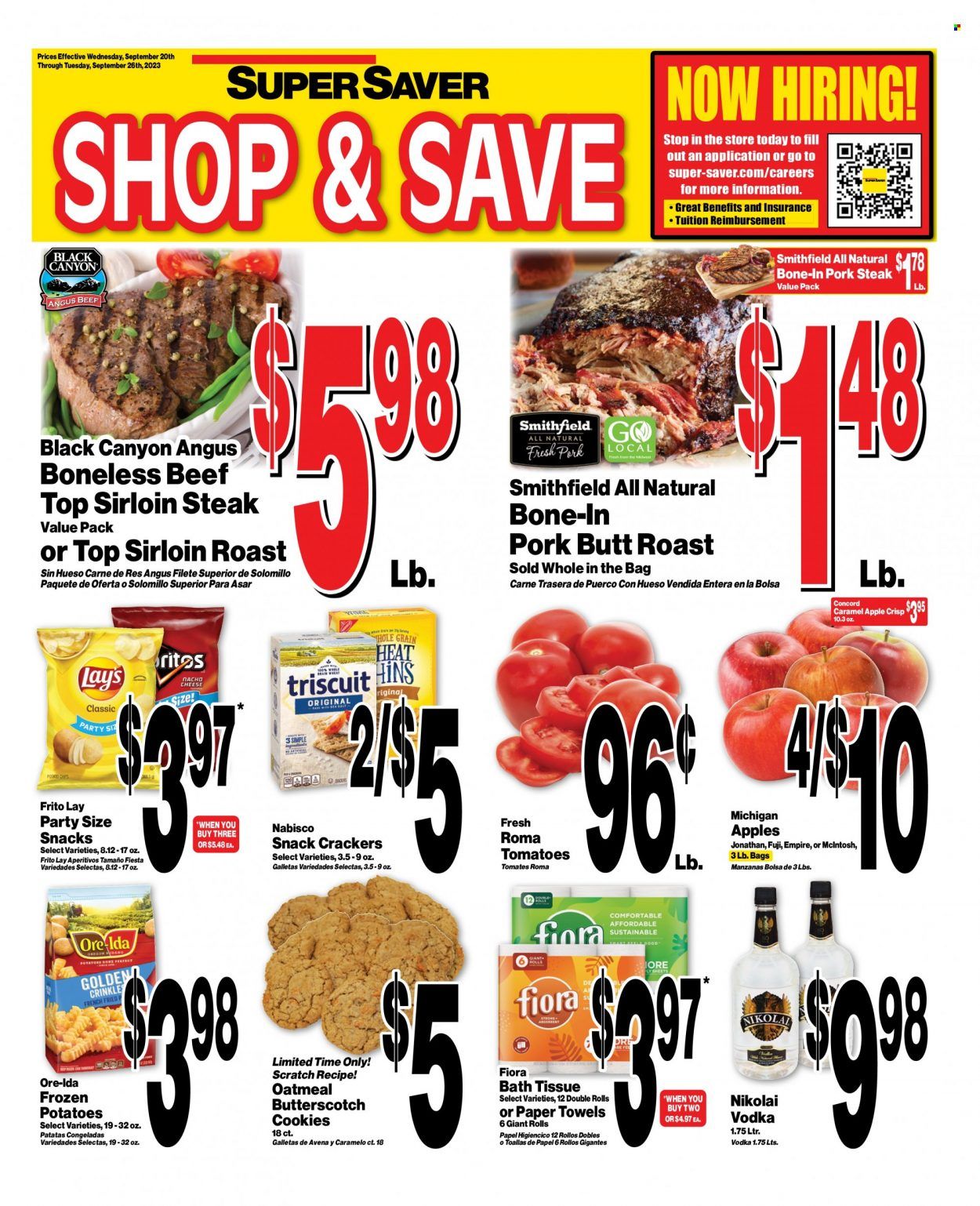 Super Saver Weekly Ad Flyer Specials September 20 to September 26, 2023