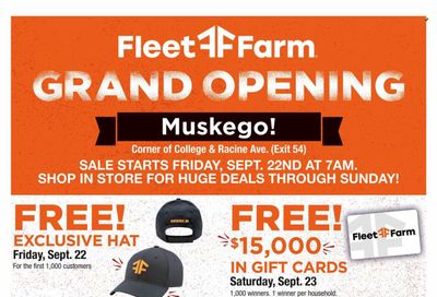 Fleet Farm (IA, MN, ND, WI) Weekly Ad Flyer Specials September 22 to September 24, 2023