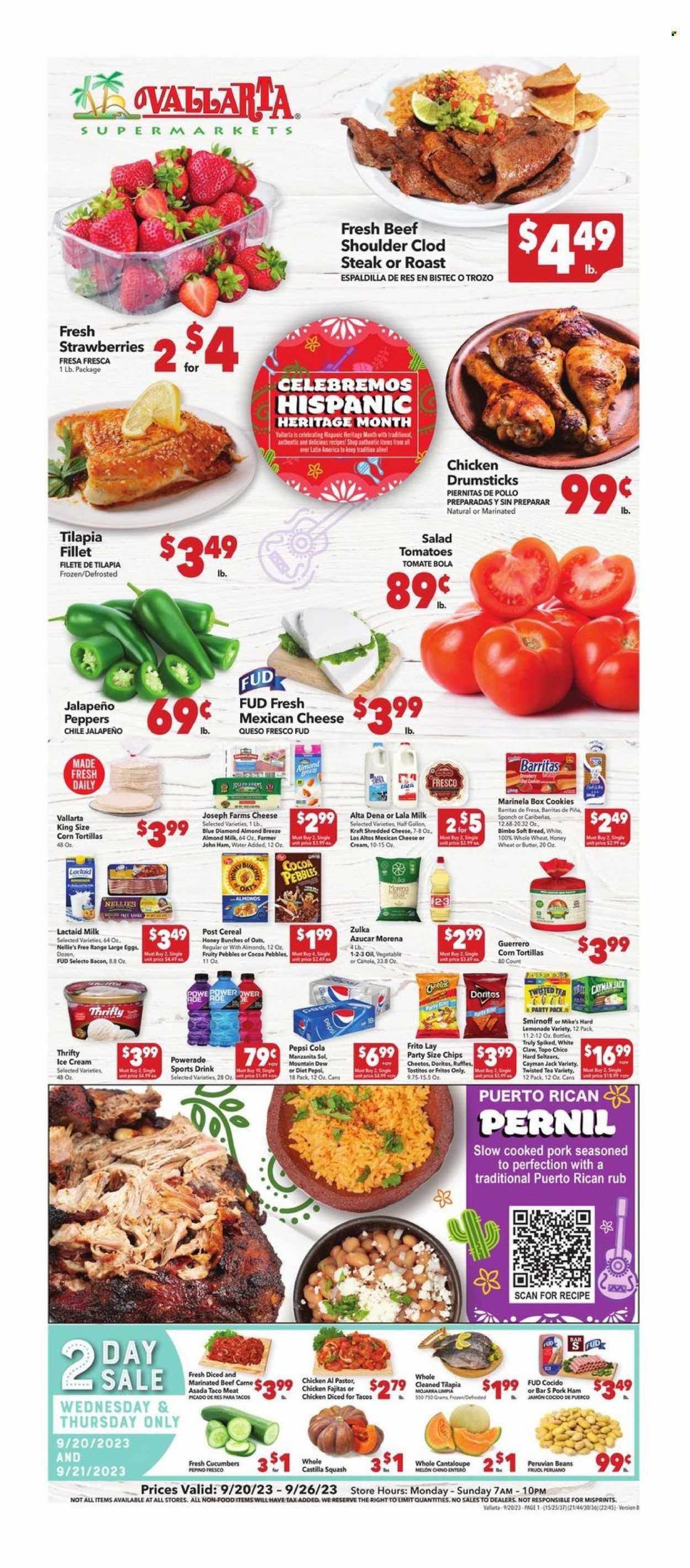 Vallarta (CA) Weekly Ad Flyer Specials September 20 to September 26, 2023