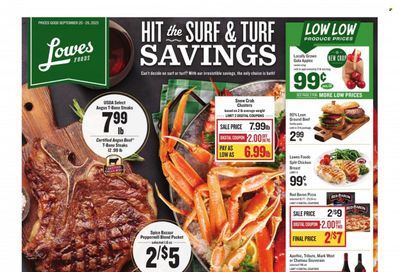 Lowes Foods (NC, SC) Weekly Ad Flyer Specials September 20 to September 26, 2023
