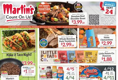 Martin’s (IN, MI) Weekly Ad Flyer Specials September 24 to September 30, 2023