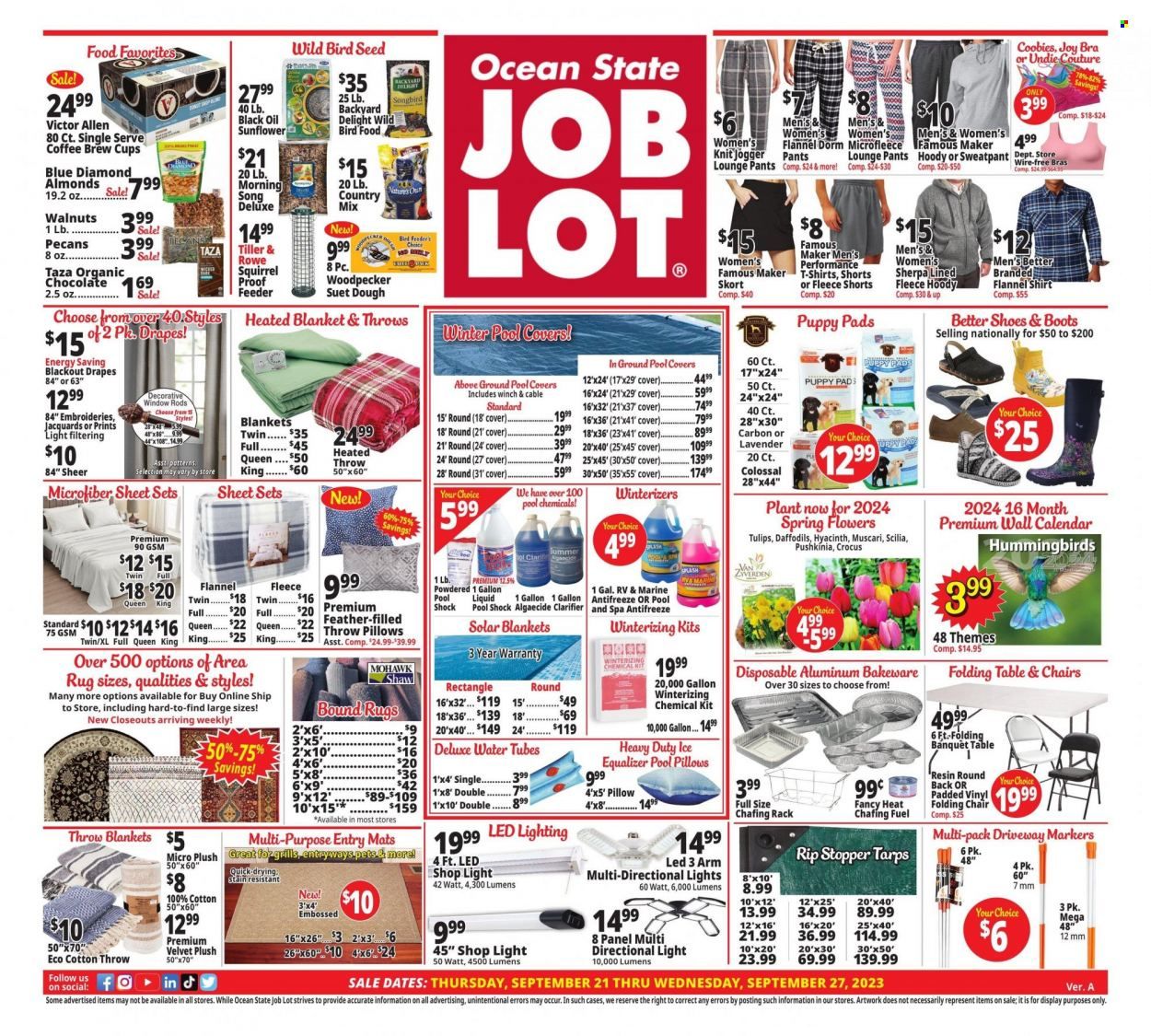 Ocean State Job Lot (CT, MA, ME, NH, NJ, NY, RI, VT) Weekly Ad Flyer Specials September 21 to September 27, 2023