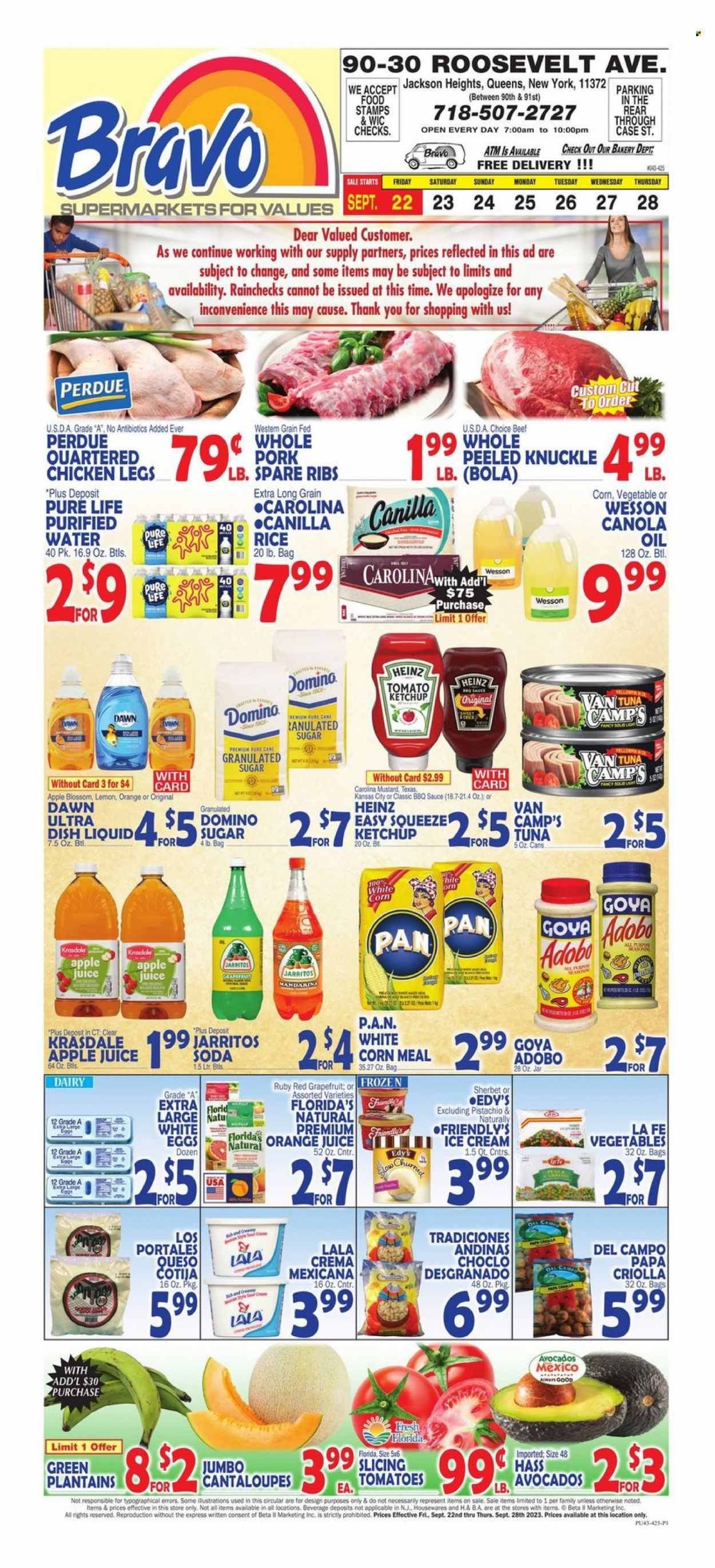 Bravo Supermarkets (CT, FL, MA, NJ, NY, PA) Weekly Ad Flyer Specials September 22 to September 28, 2023