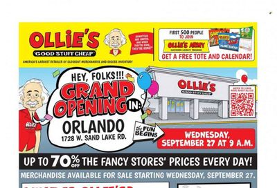 Ollie's Bargain Outlet Weekly Ad Flyer Specials September 27 to October 3, 2023