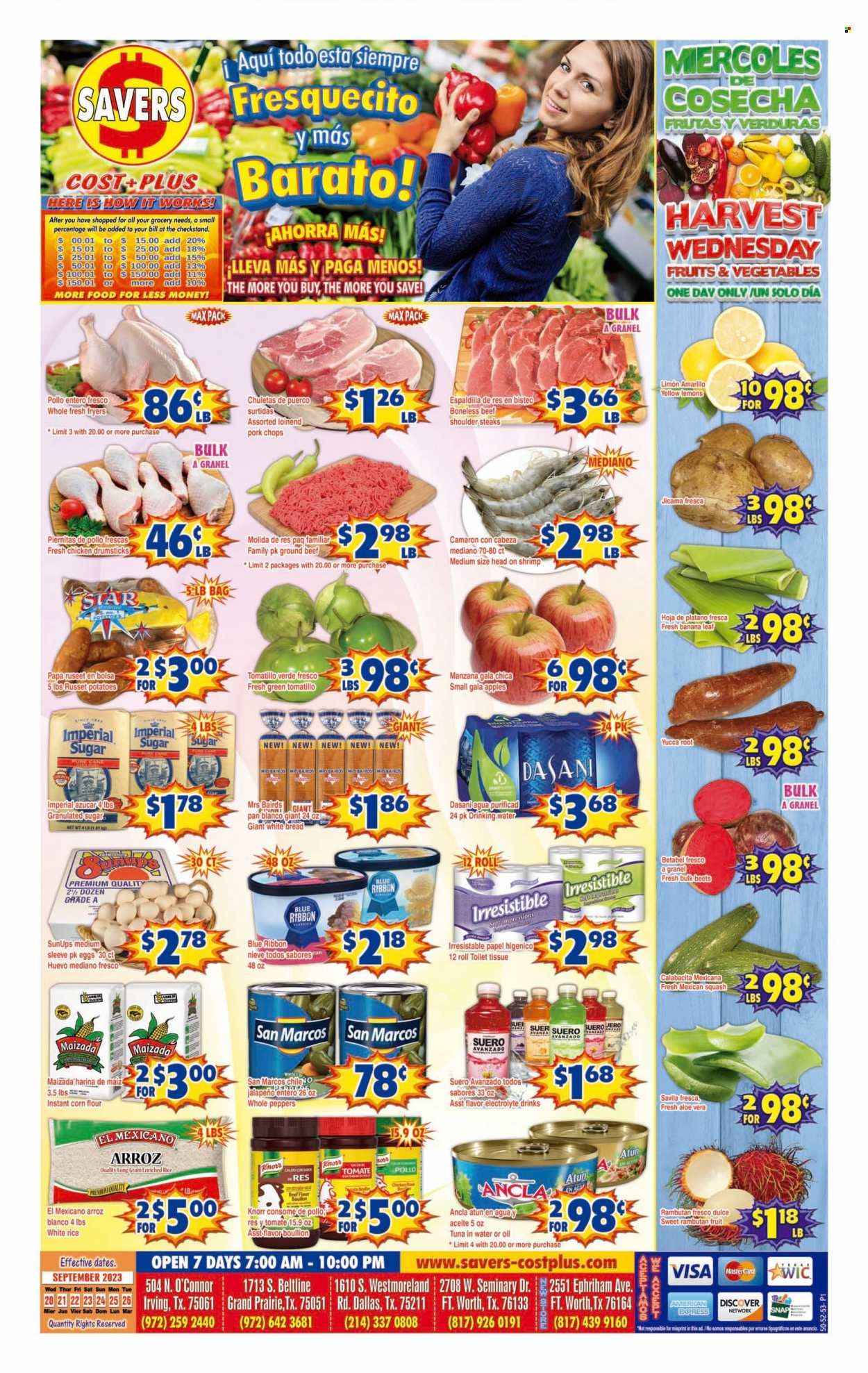 Savers Cost Plus (TX) Weekly Ad Flyer Specials September 20 to September 26, 2023