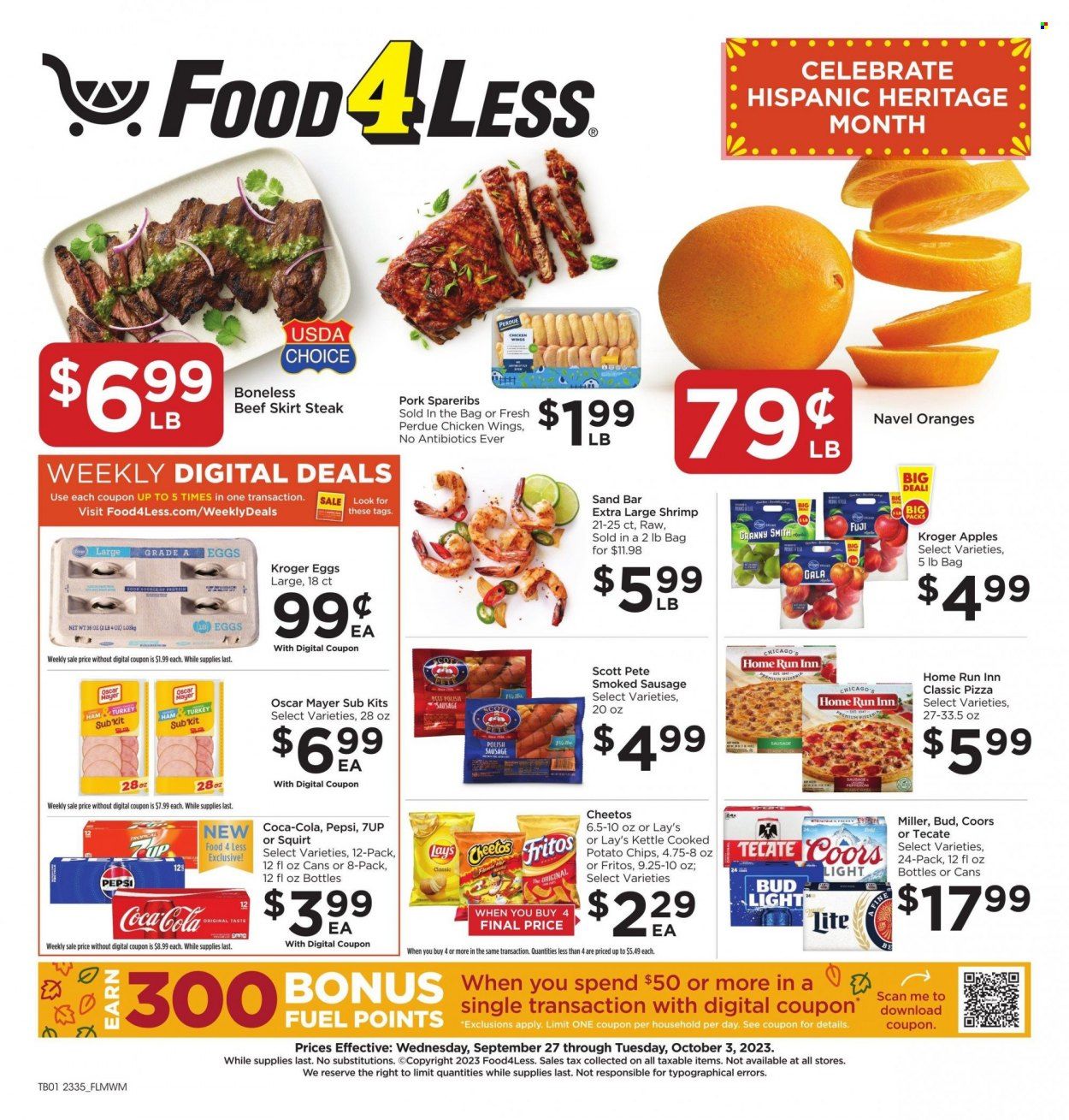Food 4 Less (IL) Weekly Ad Flyer Specials September 27 to October 3, 2023