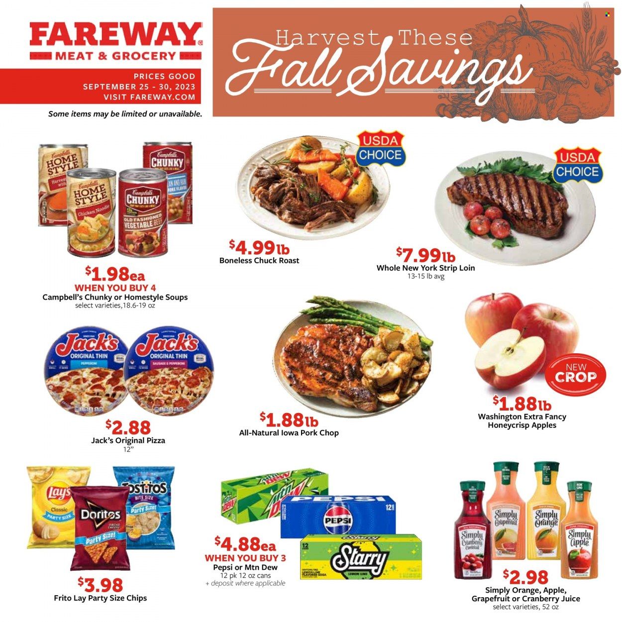 Fareway (IA) Weekly Ad Flyer Specials September 25 to September 30, 2023