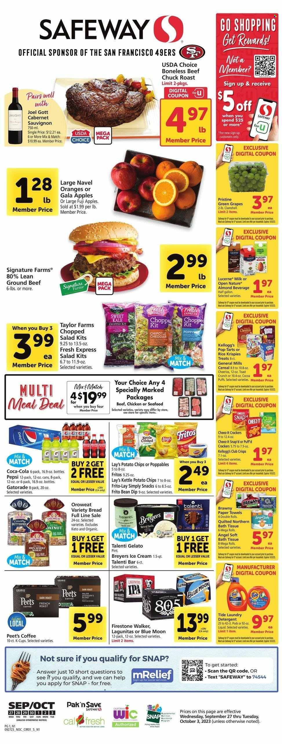 Safeway (CA) Weekly Ad Flyer Specials September 27 to October 3, 2023