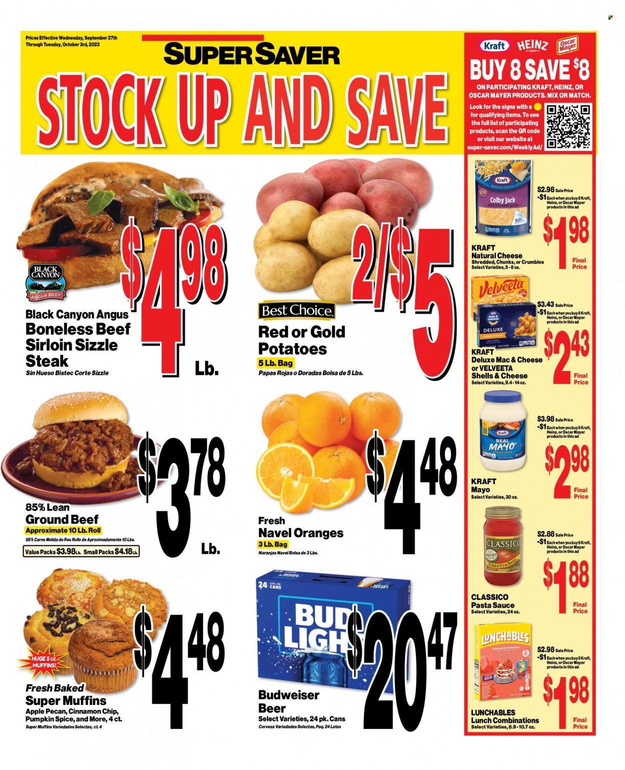Super Saver Weekly Ad Flyer Specials September 27 to October 3, 2023
