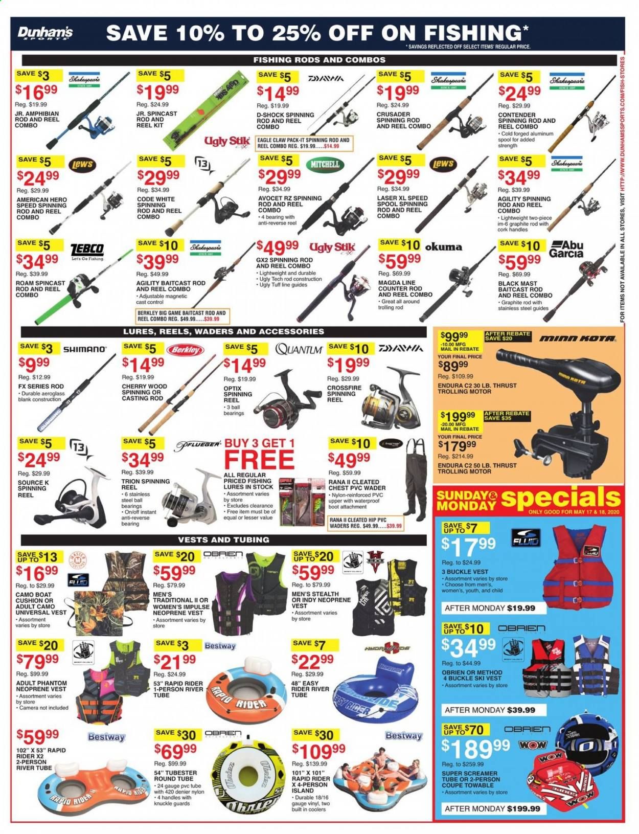 Dunham's Sports Weekly Ad & Flyer May 16 to 21