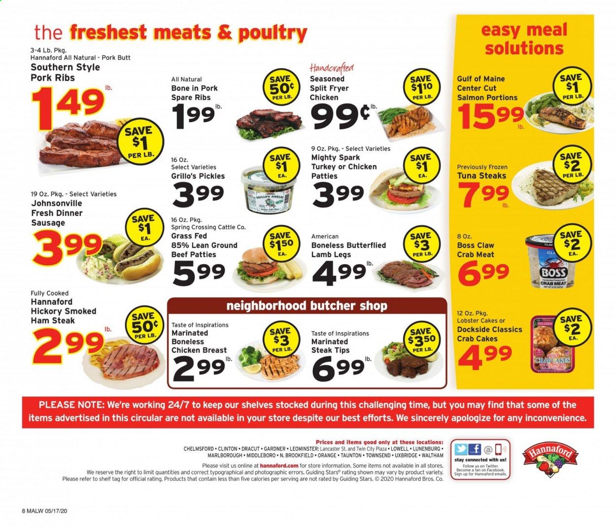 Hannaford Weekly Ad & Flyer May 17 to 23