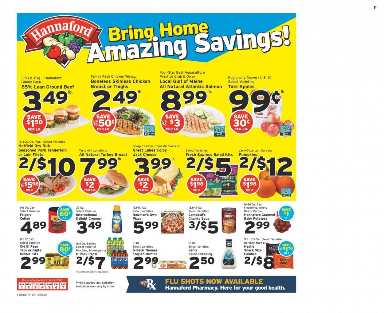 Hannaford (NH) Weekly Ad Flyer Specials October 1 to October 7, 2023