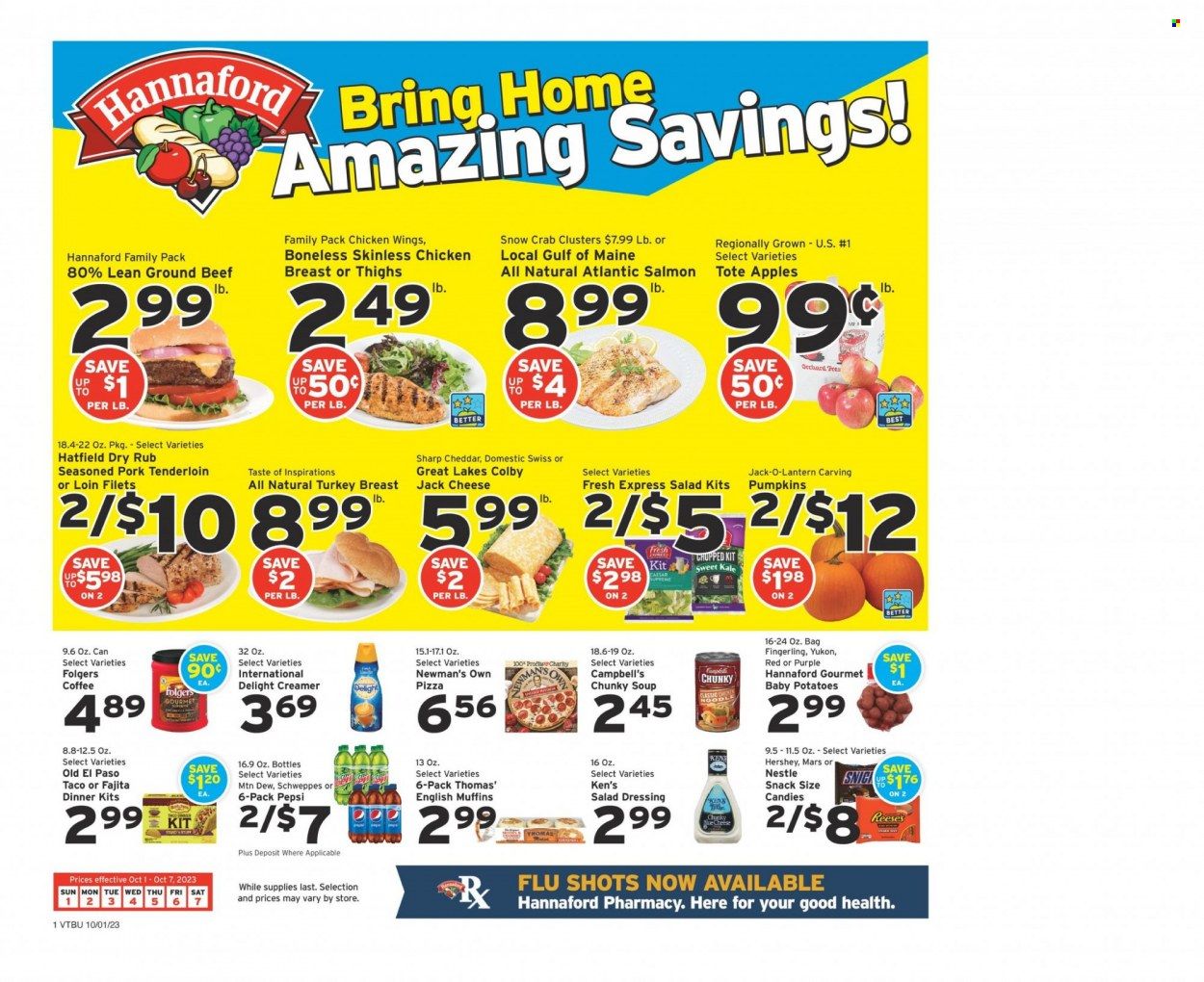 Hannaford (VT) Weekly Ad Flyer Specials October 1 to October 7, 2023