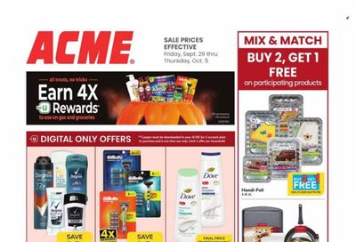ACME (DE, NJ, NY, PA) Weekly Ad Flyer Specials September 29 to October 5, 2023