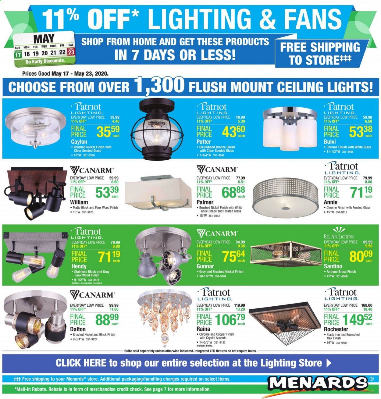 Menards Weekly Ad & Flyer May 17 to 23
