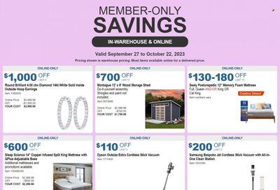Costco Weekly Ad Flyer Specials September 27 to October 22, 2023